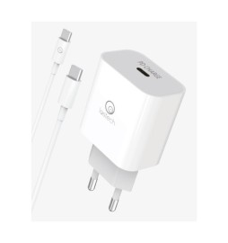 CARICATORE RAPIDO 20W C/CAVO USB-C / USB-C