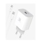 CARICATORE RAPIDO 20W C/CAVO USB-C / USB-C