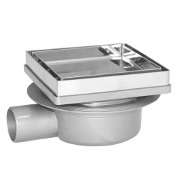 CHIUSINO SIFONATO TELESCOPICO PORTA PIASTRELLA cm 13 x 13 x h. 7,6 - 8,1 -...