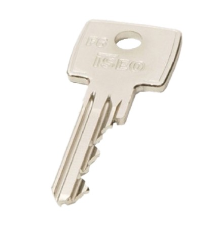 CHIAVE OTTONE NICHELATO '020609' lunghezza 26,6 mm - 6 spine