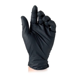 GUANTI NITRILE MONOUSO 'BLACK' M
