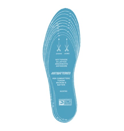 SOLETTA PER SCARPE 'ANTIBATTERICA' Taglia 35-46