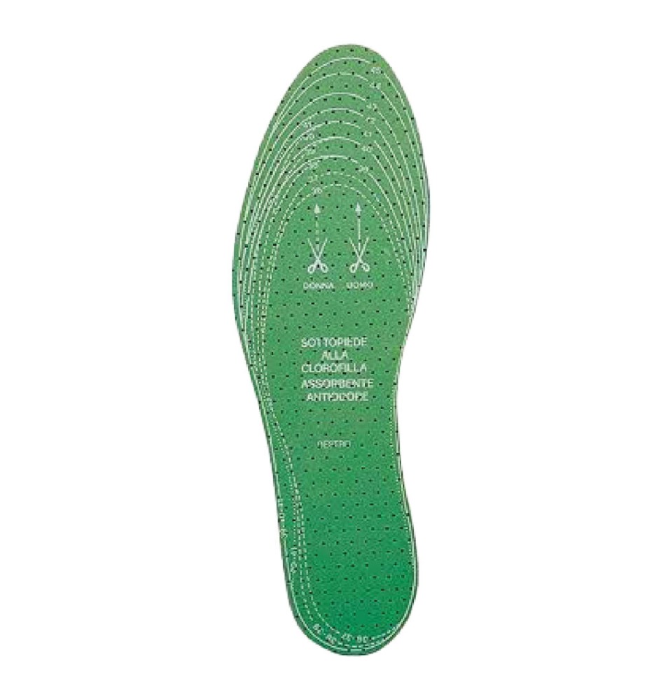 SOLETTA PER SCARPE 'CLOROFILLA' Taglia 35-46