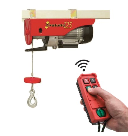 ELETTROCARRUCOLA CON RADIOCOMANDO 'TIRATUTTO' 125