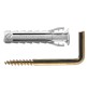 TASSELLO NYLON CON GANCIO APPENDI QUADRO 'SX PLUS 4G GOLD' Ø 4 x 20 mm