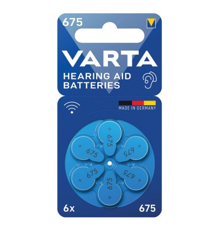 PILA PER APPARECCHI ACUSTICI '675' Pz 6 - 1,45 V