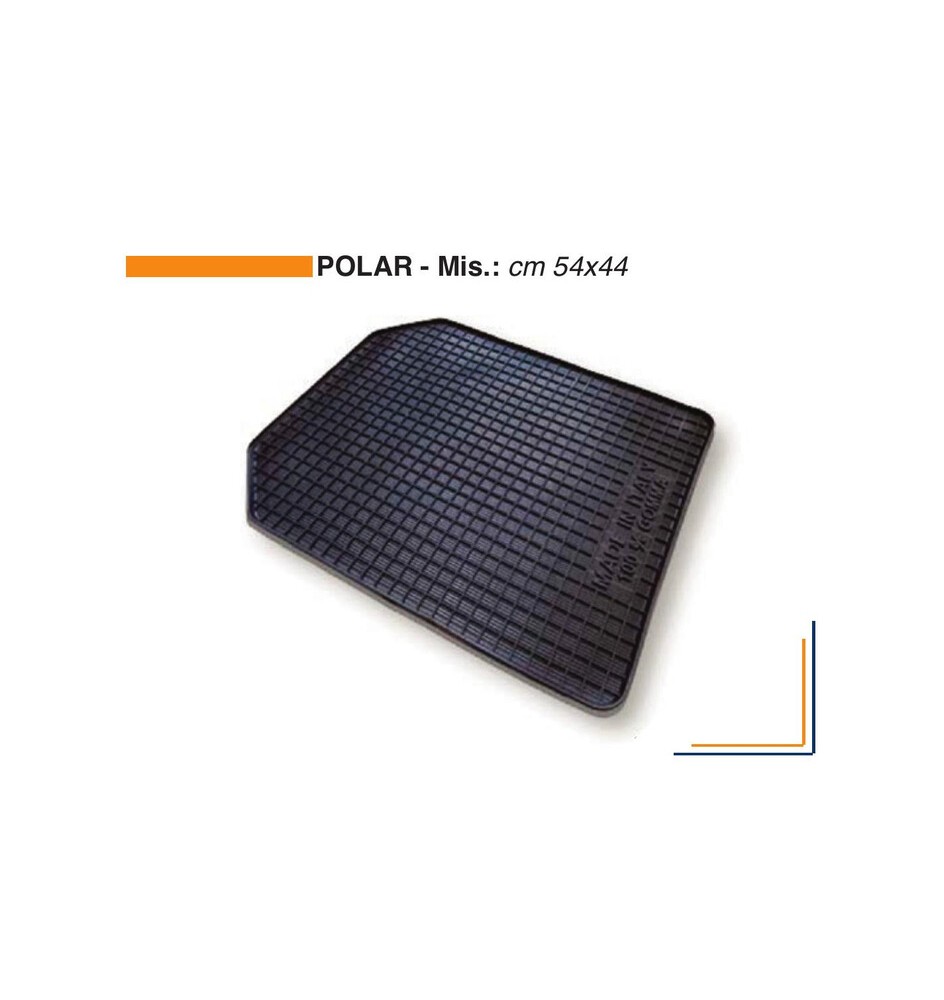 TAPPETO AUTO IN GOMMA POLAR CM 54X44