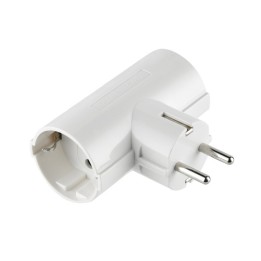 ADATTATORE SPINA SCHUKO A 2 PRESA SCHUKO LATERALI
