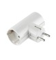 ADATTATORE SPINA SCHUKO A 2 PRESA SCHUKO LATERALI