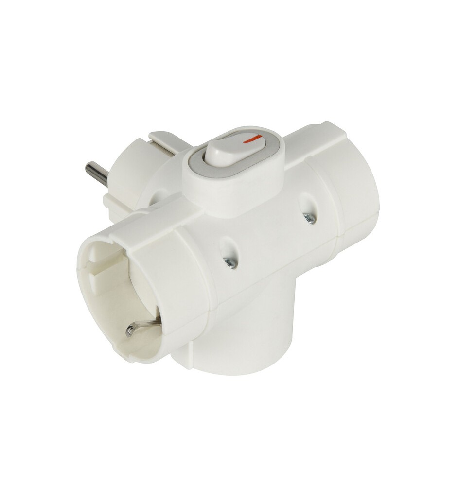 ADATTATORE SPINA SCHUKO A 3 PRESA SCHUKO C/INT.