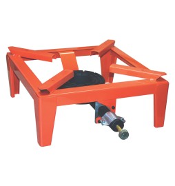 FORNELLONE A GAS PESANTE 'DAVIL' cm 38,5 x 38,5 - (spes. 2,5 mm) - bruciatore...