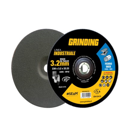 GRINDING INDUSTRIALE DISCO FERRO DEPRESSO 230X3,2