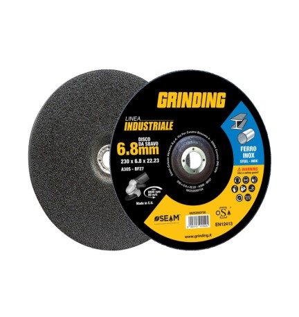 GRINDING INDUSTRIALE DISCO SBAVO FERRO 230X6,8