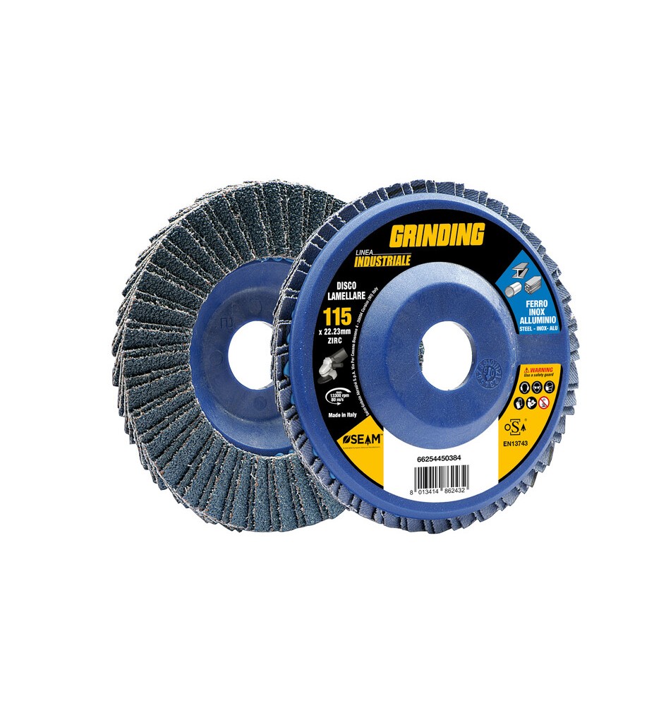 GRINDING INDUSTRIALE DISCO LAMELL ZIRC 115 GR 60