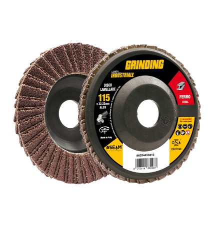 GRINDING INDUSTRIALE DISCO LAMELL ALOX 115 GR 60