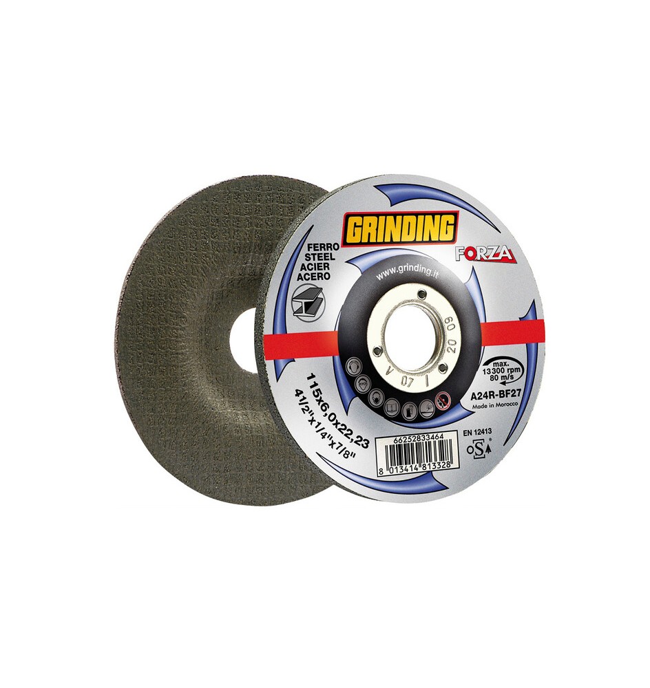 GRINDING FORZA DISCO DA SBAVO FERRO 115X6,0