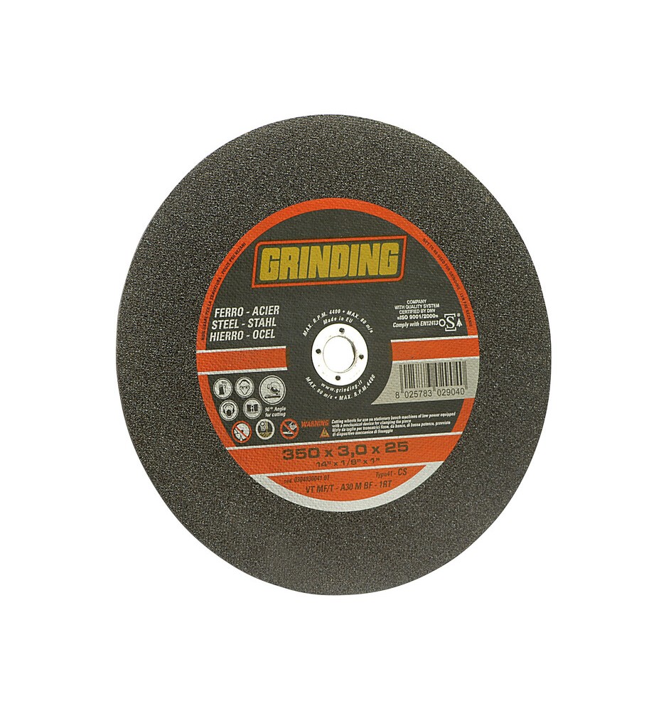 GRINDING DISCO TRONC. FERRO 350X3,0 F.25,4 VTMF/T