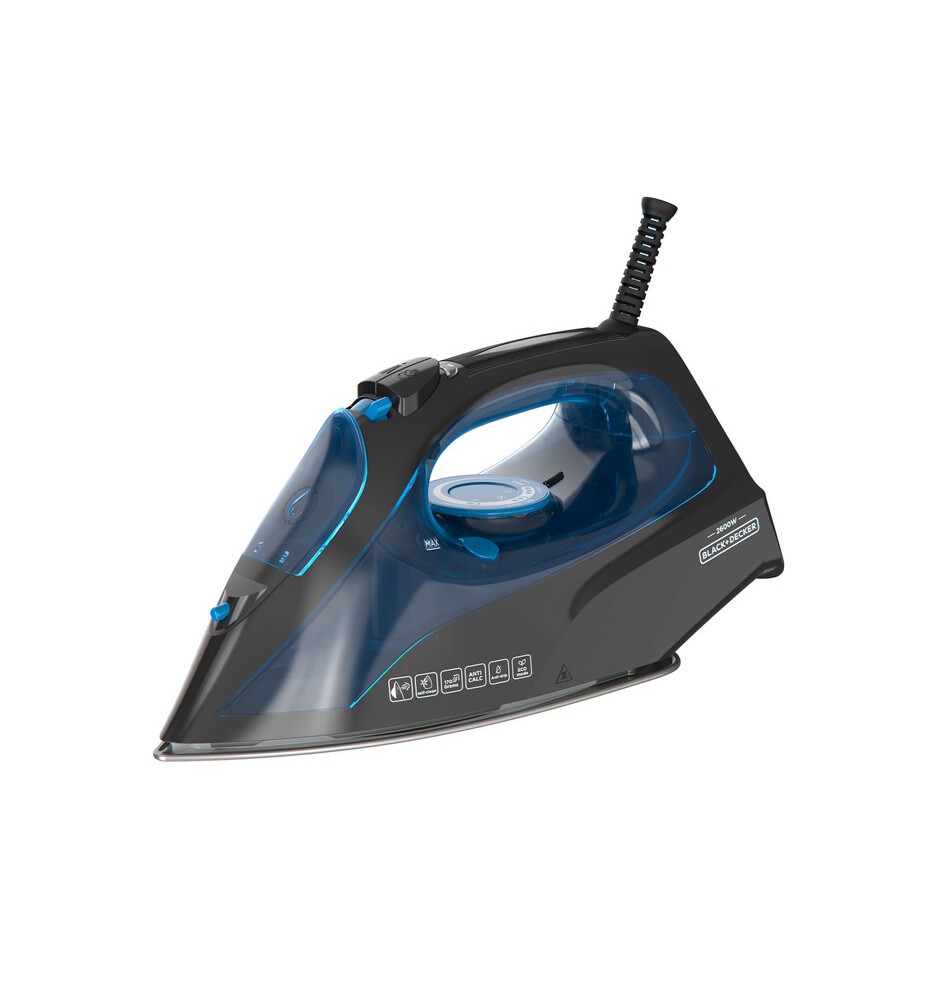 FERRO DA STIRO A VAPORE 2600 W PIASTRA ACCIAIO