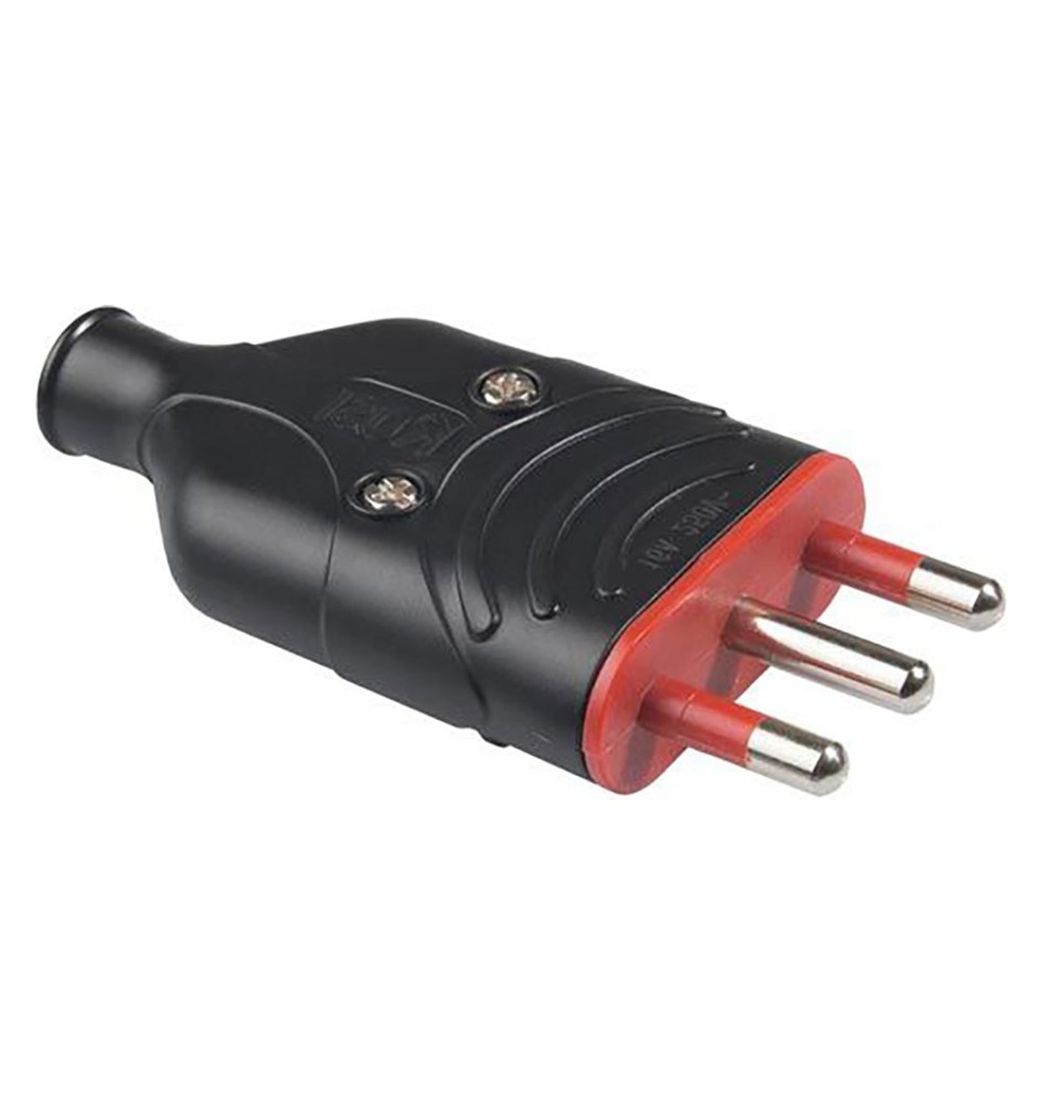 SPINA ALTA RESISTENZA 'ELA PLUG' 2P+T 16A - colore bianco