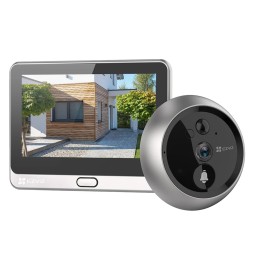 SPIONCINO DIGITALE PER PORTE 'DP2 2K' EZVIZ risoluzione 2K 3MP - / colore argento