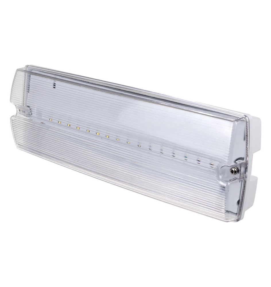 LAMPADA EMERGENZA DA PARETE 3W / 16 led - cm.34,6 x 10,7 x 6