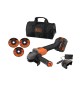 B+D SMERIGLIATRICE BCG6L8F1S-QW 18V+DISCHI BRUSHLESS