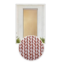 TENDA ELICOIDALE 'COCO' cm. 100 x 220 - cristal/marrone