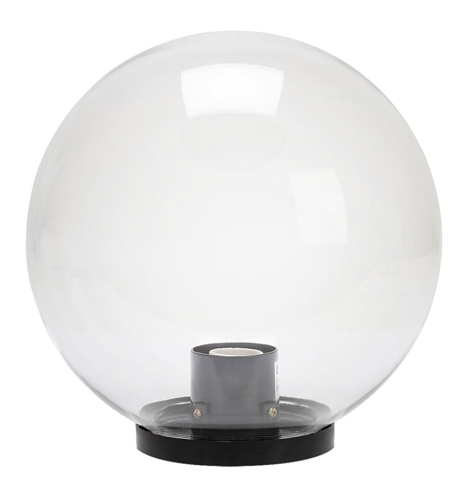 LANTERNA TESTA-PALO 'GLOBO' Ø cm.20 - trasparente