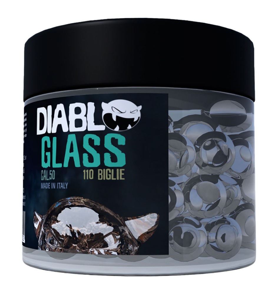 BIGLIE IN VETRO INFRANGIBILE PER PISTOLA MARCATORE A C02 calibro 50