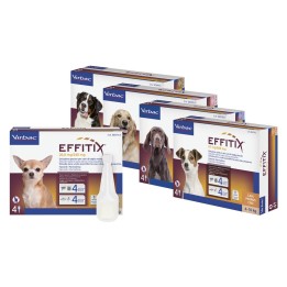 ANTIPARASSITARIO 'EFFITIX' 'Cane Extra Large' da 40 a 60 kg - 4 pipette ml 6,6
