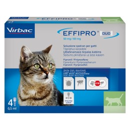 ANTIPARASSITARIO 'EFFIPRO DUO' 'Gatto' da 1 a 6 kg - 4 pipette ml 0,5