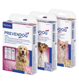 COLLARE ANTIPARASSITARIO PER CANI 'PREVENDOG' da 0 a 5 kg - cm. 35 (scatola 2...