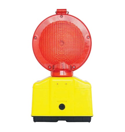 LAMPADA DA CANTIERE LAMPEGGIANTE 'DOUBLE BLINK ROAD' gialla