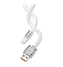 CAVETTO PER SMARTPHONE/TABLET 'CARICA RAPIDA' USB / Lightning - bianco