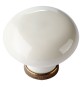 POMOLO PER MOBILI 'TONDO' base oro luc. / fondo bianco senza decoro