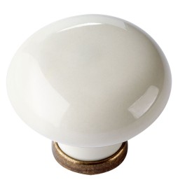 POMOLO PER MOBILI 'TONDO' base ott.vecchio / fondo avorio / decoro N.42