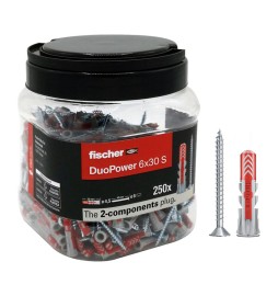 FISCHER TASSELLO DUOPOWER S 6X30 PROPACK 250PZ