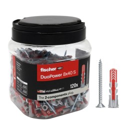 FISCHER TASSELLO DUOPOWER S 8X40 PROPACK 120PZ