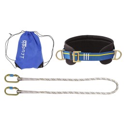 CINTURA POSIZIONAMENTO IN KIT 'PIRENEI LIGHT' con cordino 1,5 mt + 2 moschettoni