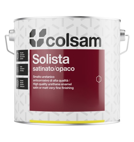 SMALTO SINTETICO SATINATO 'SOLISTA' Lt. 0,750 Bianco