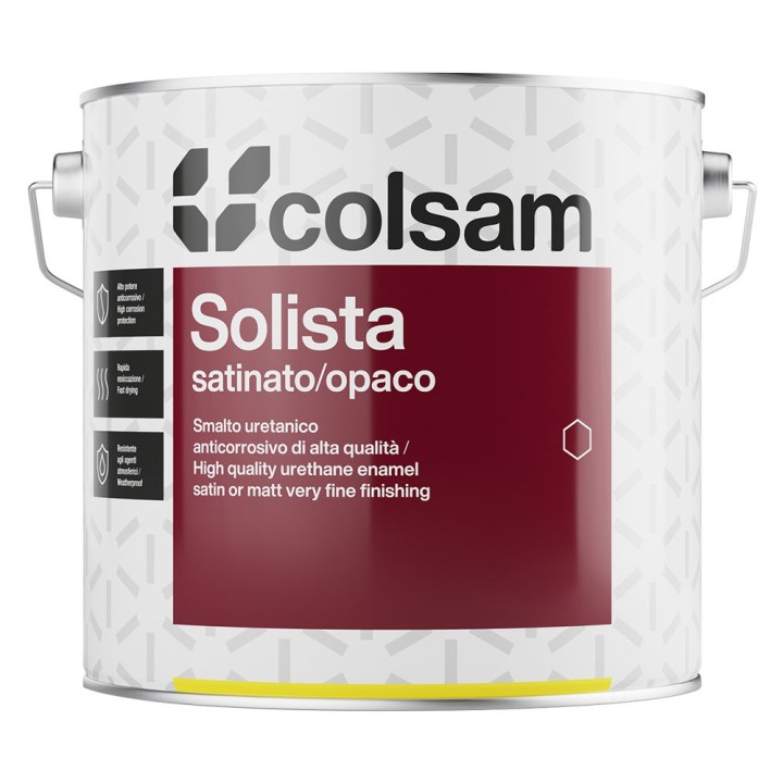 SMALTO SINTETICO SATINATO 'SOLISTA' Lt. 0,750 Bianco