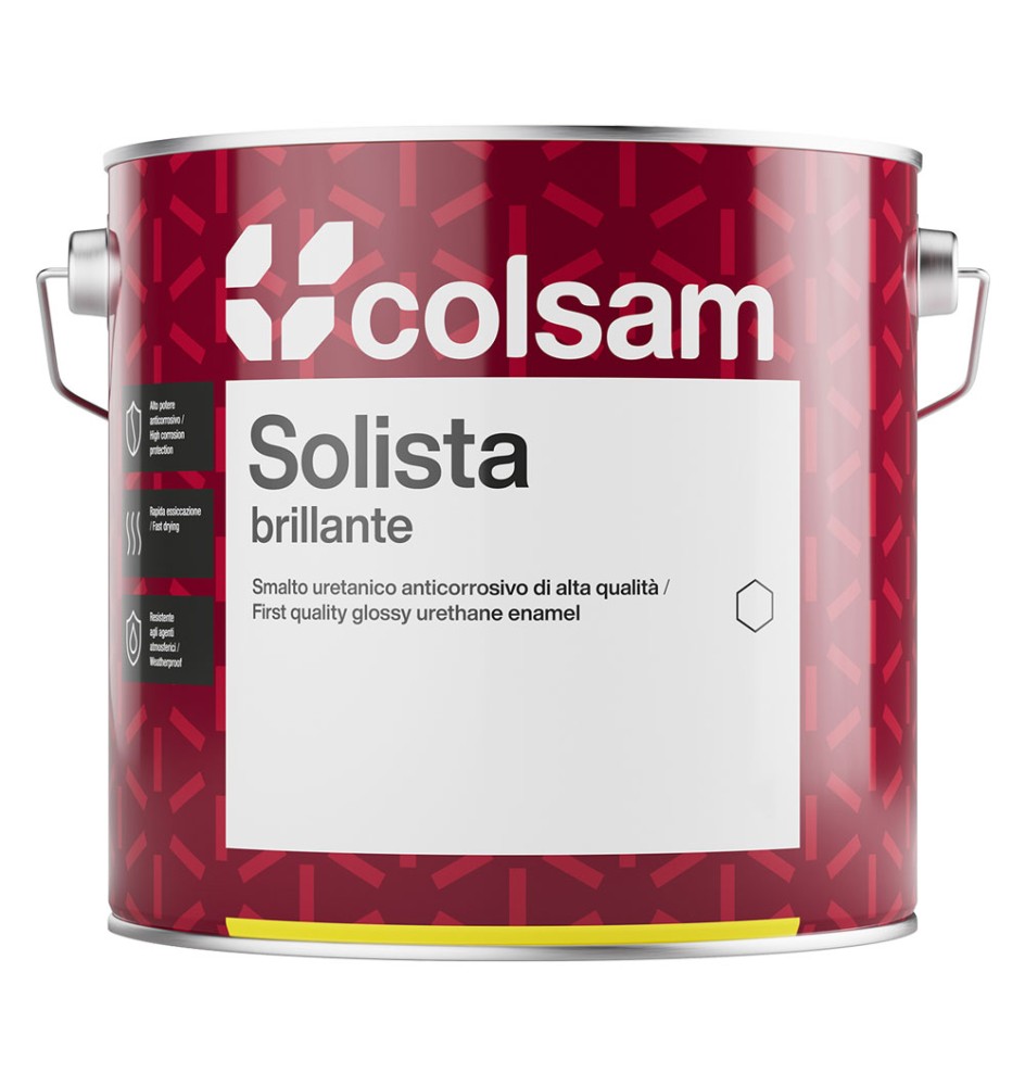 SMALTO SINTETICO BRILLANTE 'SOLISTA' Lt. 0,375 Giallo sole