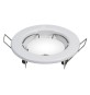 PORTAFARETTO LED FISSO IN METALLO cromato - diametro 93 x h.27 mm