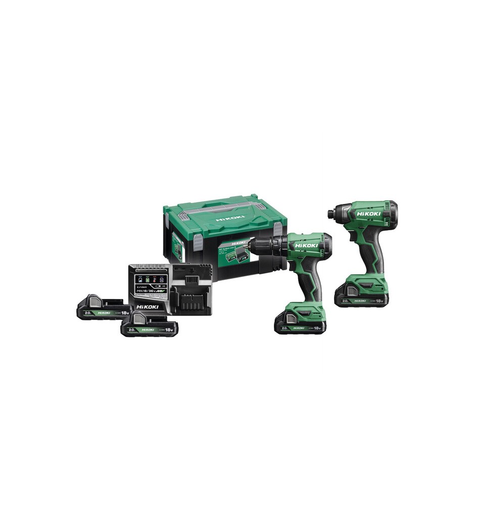 HIKOKI SET TRAPANO + AVVITAT IMP KC18DA 18V