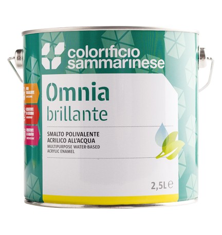 SMALTO ALL'ACQUA 'OMNIA' Lt. 0,750 Marrone cioccolato brillante