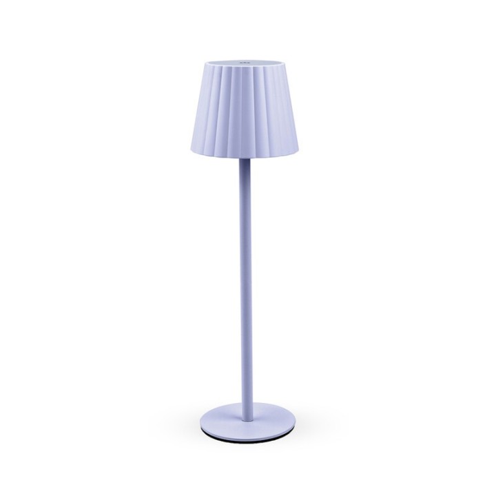 LAMPADA LED RICARICABILE DA TAVOLO AURORA LILLA