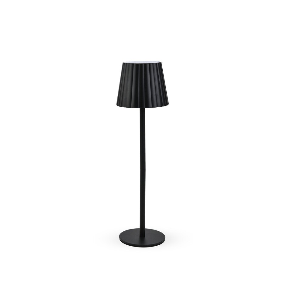 LAMPADA LED RICARICABILE DA TAVOLO AURORA NERO