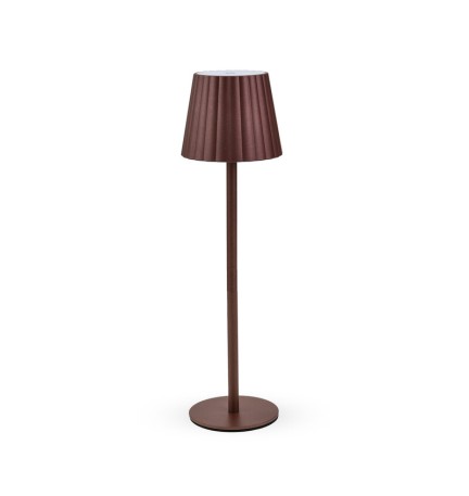 LAMPADA LED RICARICABILE DA TAVOLO AURORA RUGGINE