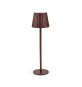 LAMPADA LED RICARICABILE DA TAVOLO AURORA RUGGINE