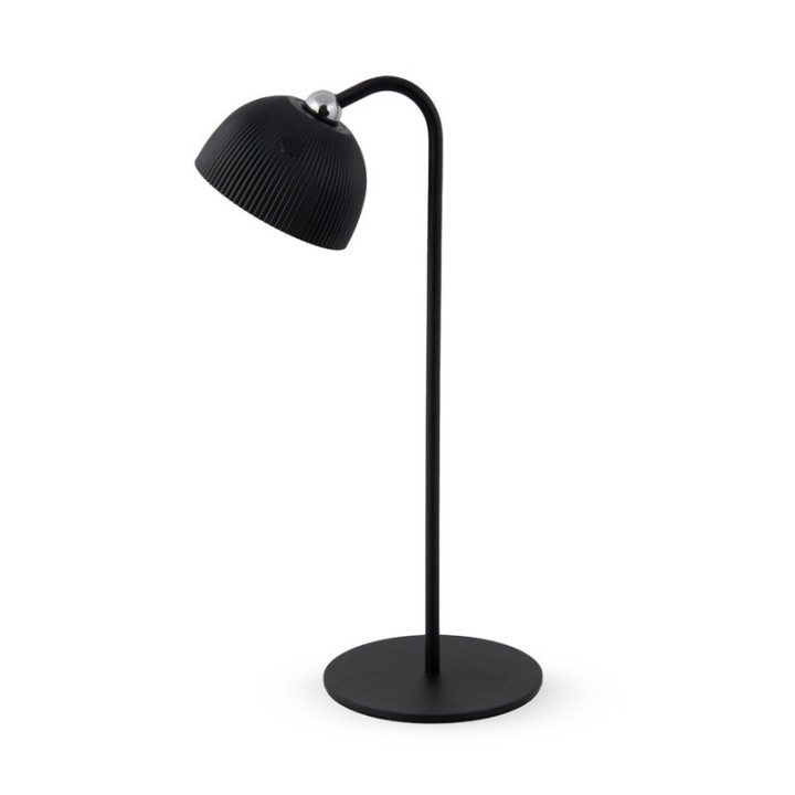 LAMPADA LED RICARICABILE DA TAVOLO ELLIOT NERO